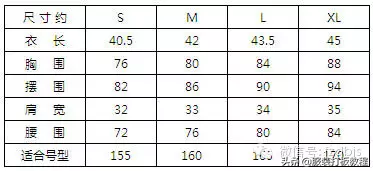 服装的加放松量尺码对照表才智服装制版总结