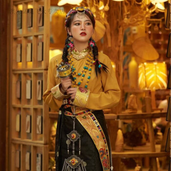 藏族服装ppt模板_藏族服装ppt_藏族服装穿法